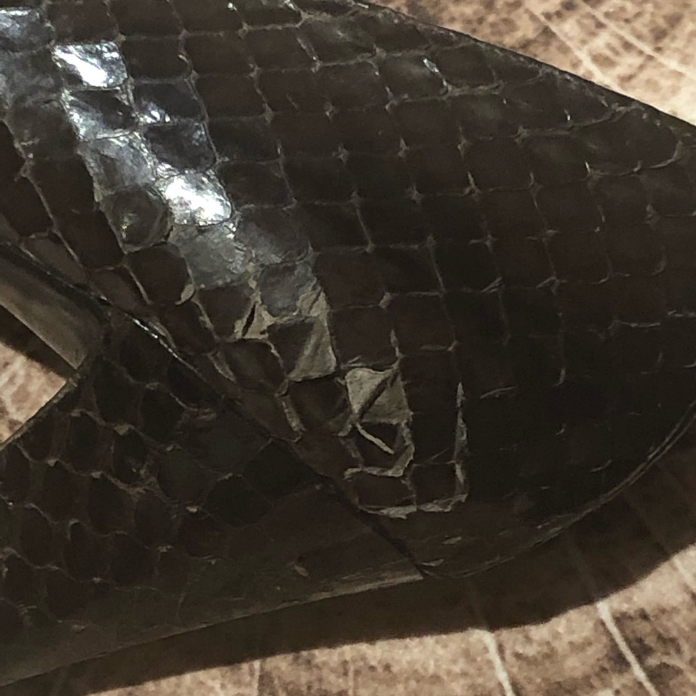 Ysl Paris Snake Leather Shoes View 5